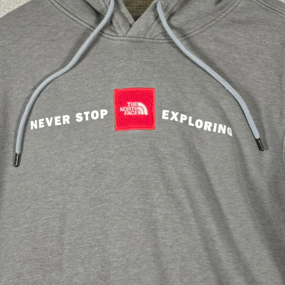 The North Face Mens Never Stop Exploring Logo‎ Hoodie Grey Large NF0A4M4F